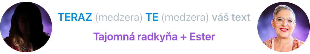 tajomná radkyňa a Ester